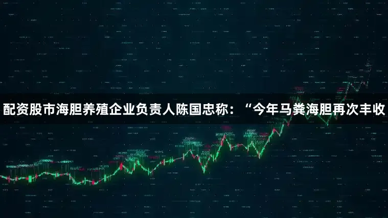 配资股市海胆养殖企业负责人陈国忠称：“今年马粪海胆再次丰收